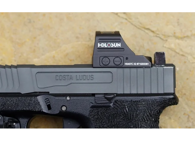 Приціл коліматорний Holosun Micro HS407C X2 2 MOA із сонячною батареєю Фото 3